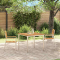 Garden Chair 2 Pcs Oil Natural Solid