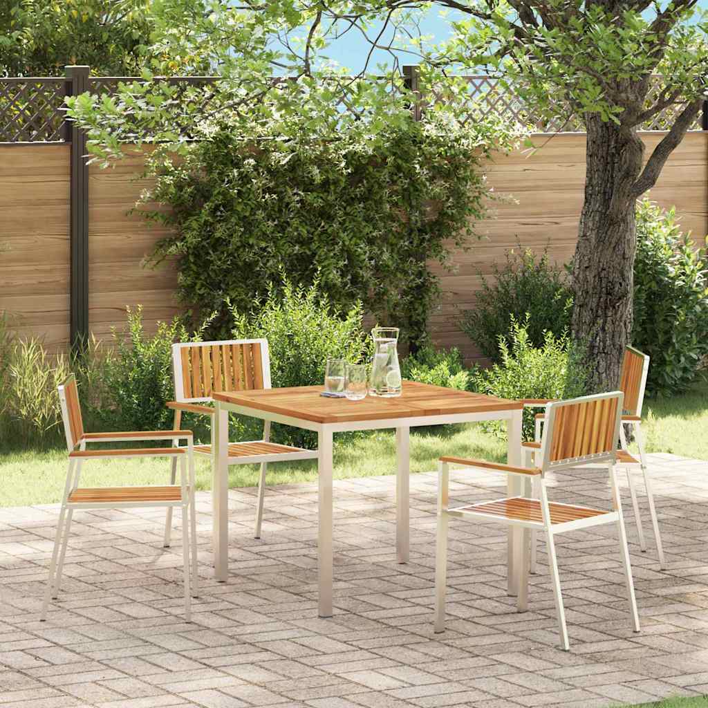 Garden Chair 2 Pcs Brown 56 X 54.5 X 87 Cm