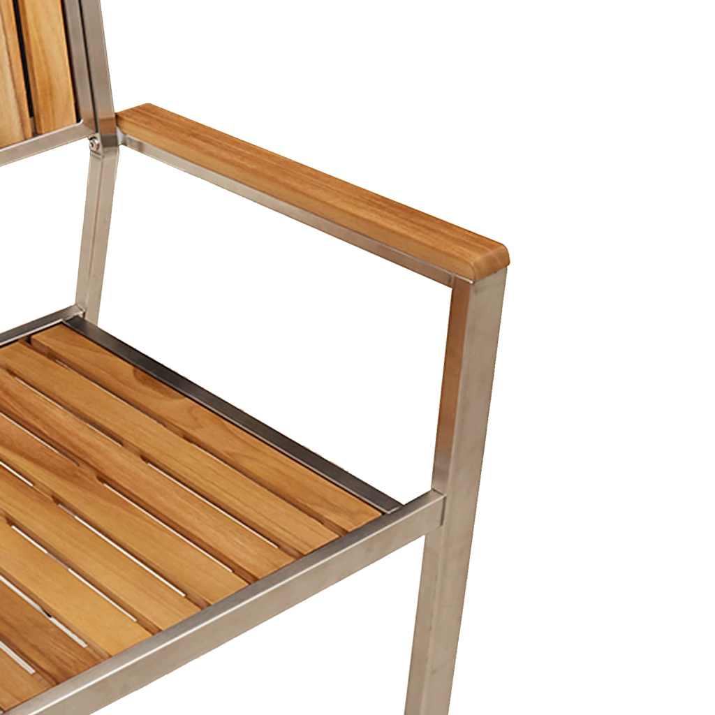 Garden Chair 2 Pcs Brown 56 X 54.5 X 87 Cm