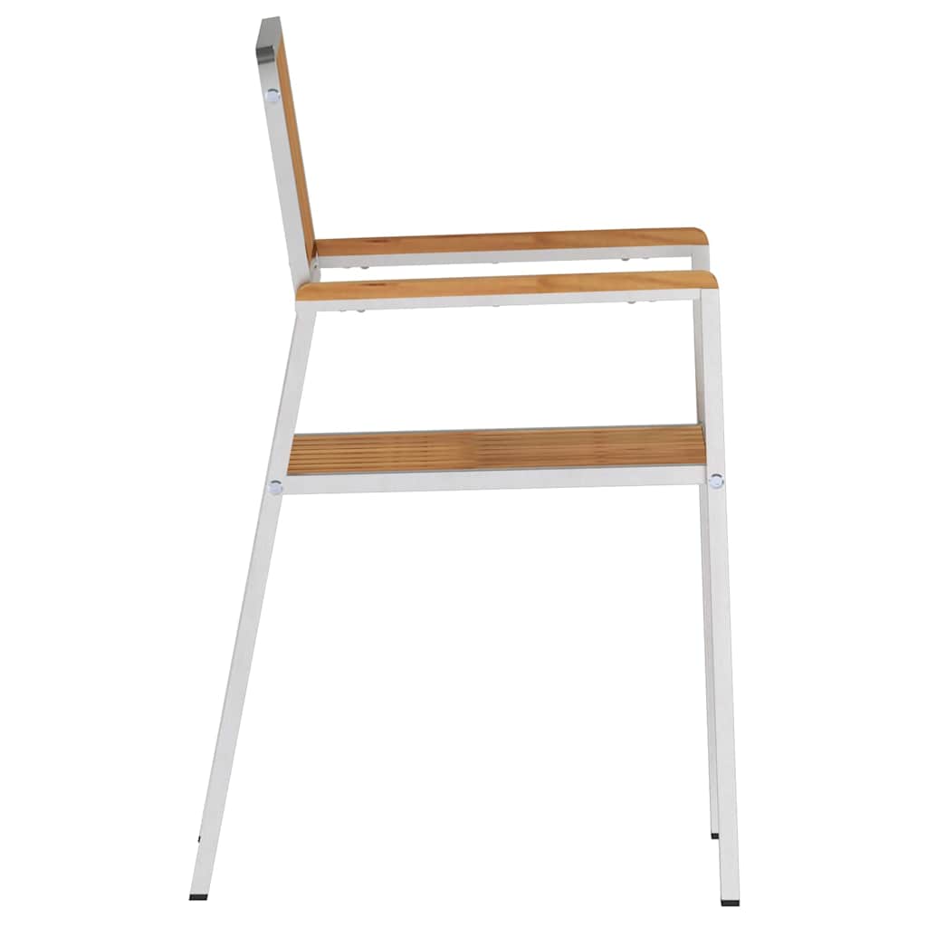 Garden Chair 2 Pcs Brown 56 X 54.5 X 87 Cm