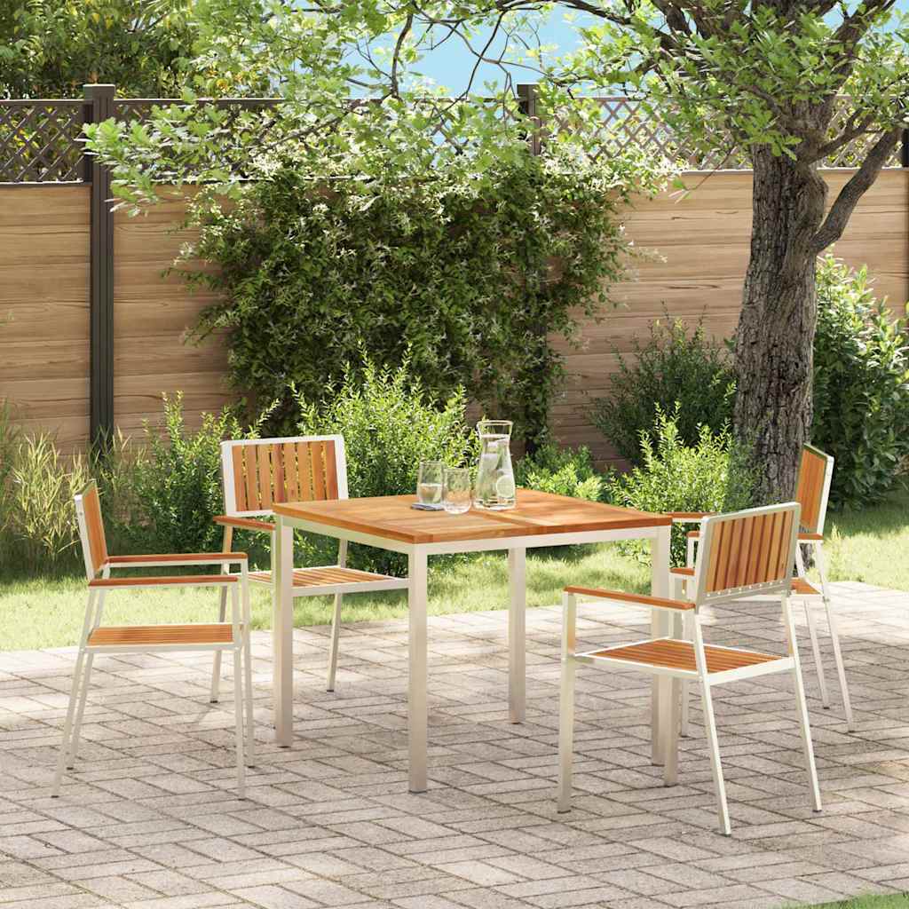 Garden Chair 2 Pcs Brown 56 X 54.5 X 87 Cm