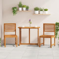 Garden Chair Brown 50 X 50 X 91Cm Solid Acacia Wood