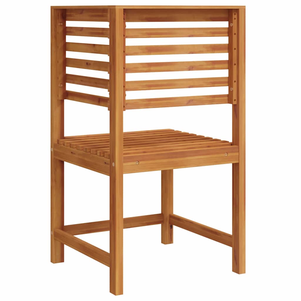 Garden Chair Brown 50 X 50 X 91Cm Solid Acacia Wood