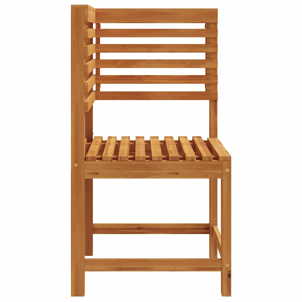 Garden Chair Brown 50 X 50 X 91Cm Solid Acacia Wood