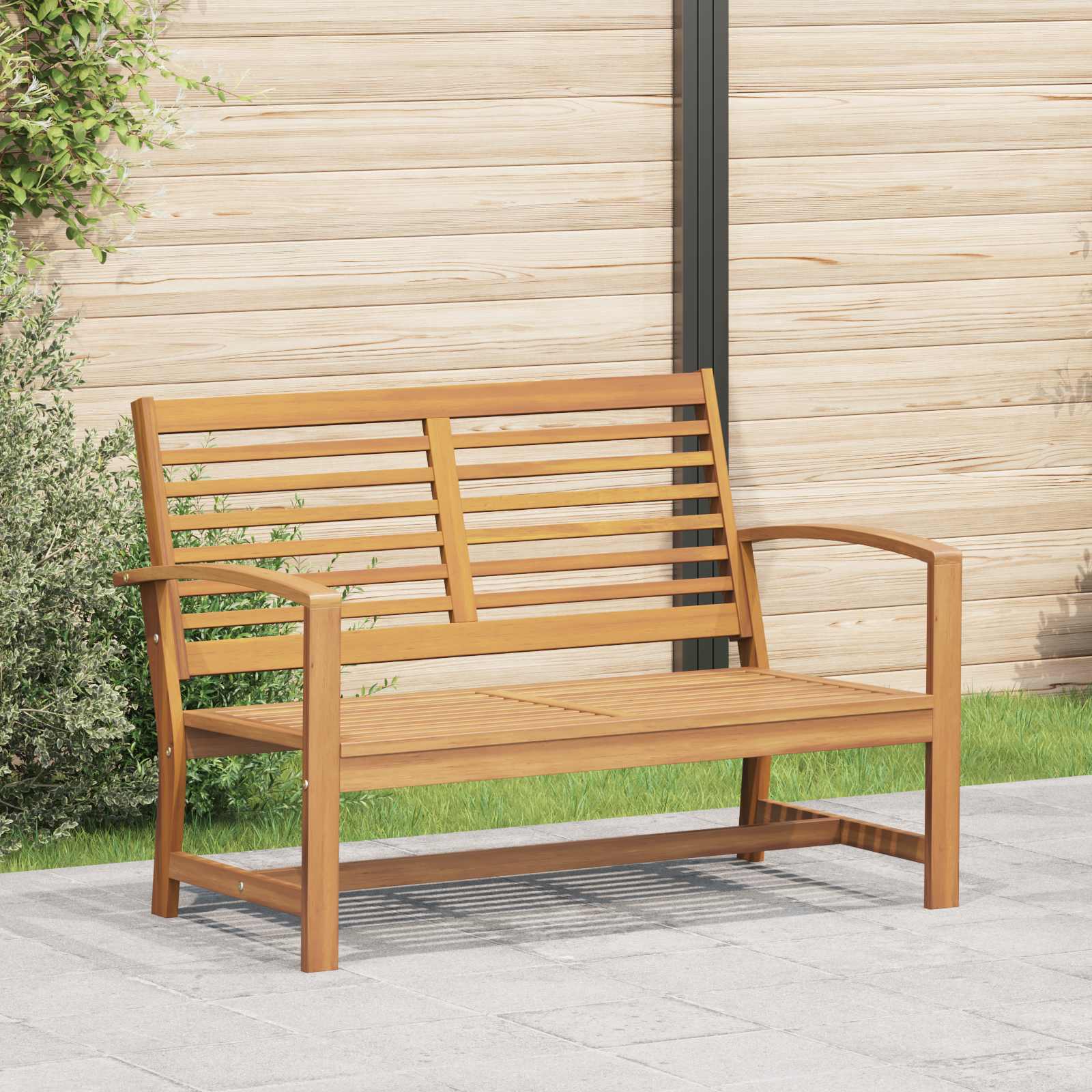 Brown 110 X 65 X 76.5 Cm Solid Teak Wood