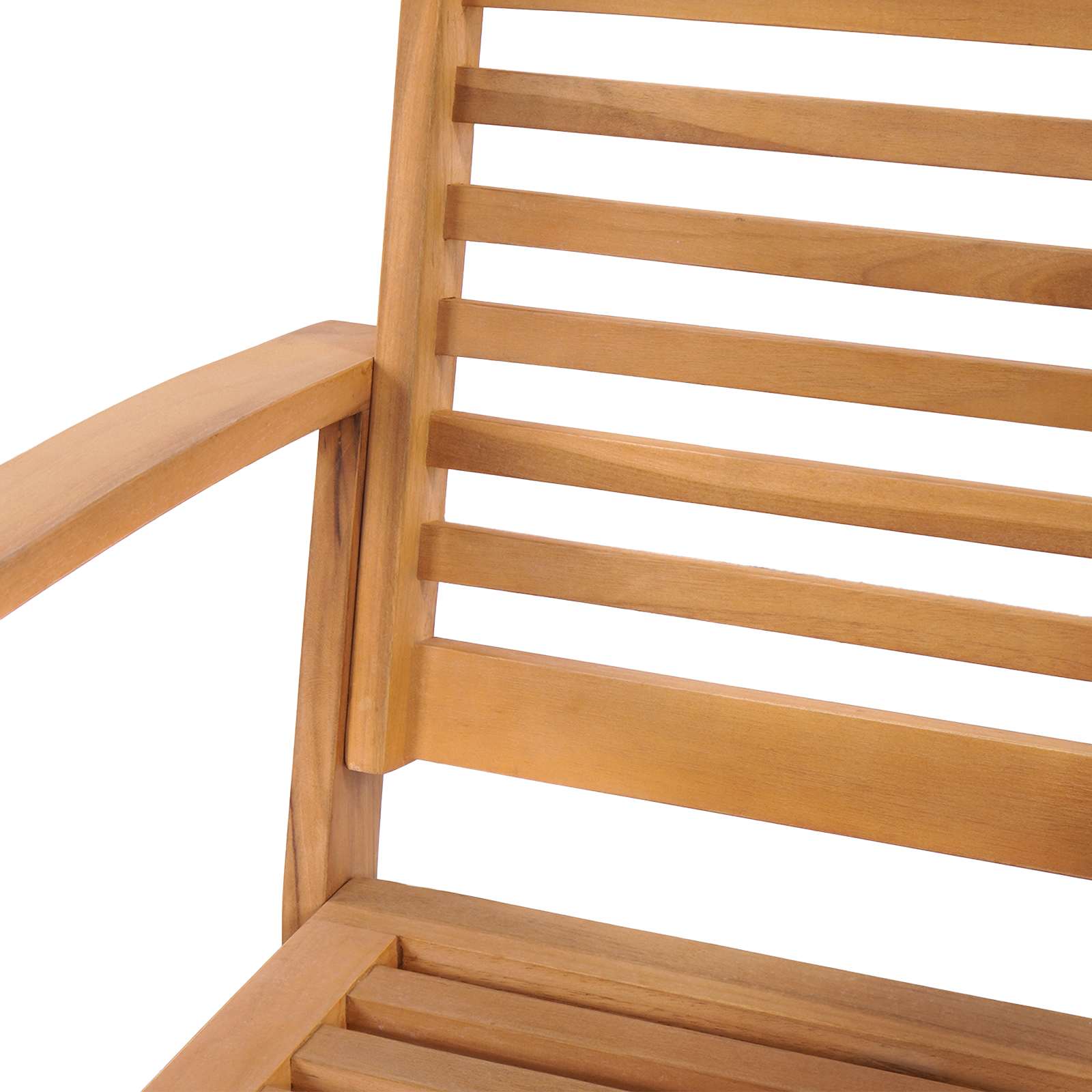 Chair 2 Piece Brown 65 X 60 X 76.5 Cm Solid Teak Wood