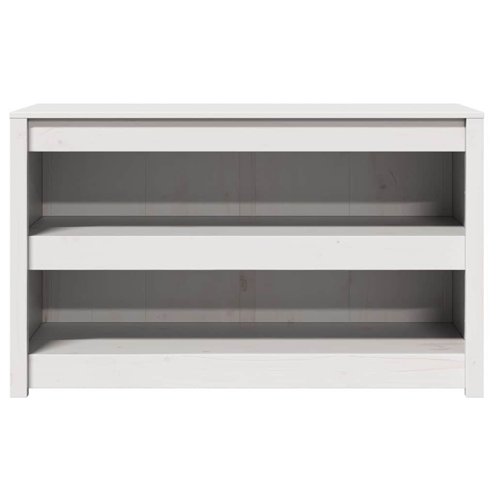 Kitchen Cabinet Meppel White 106 X 55 X 64 Cm Solid Pine Wood