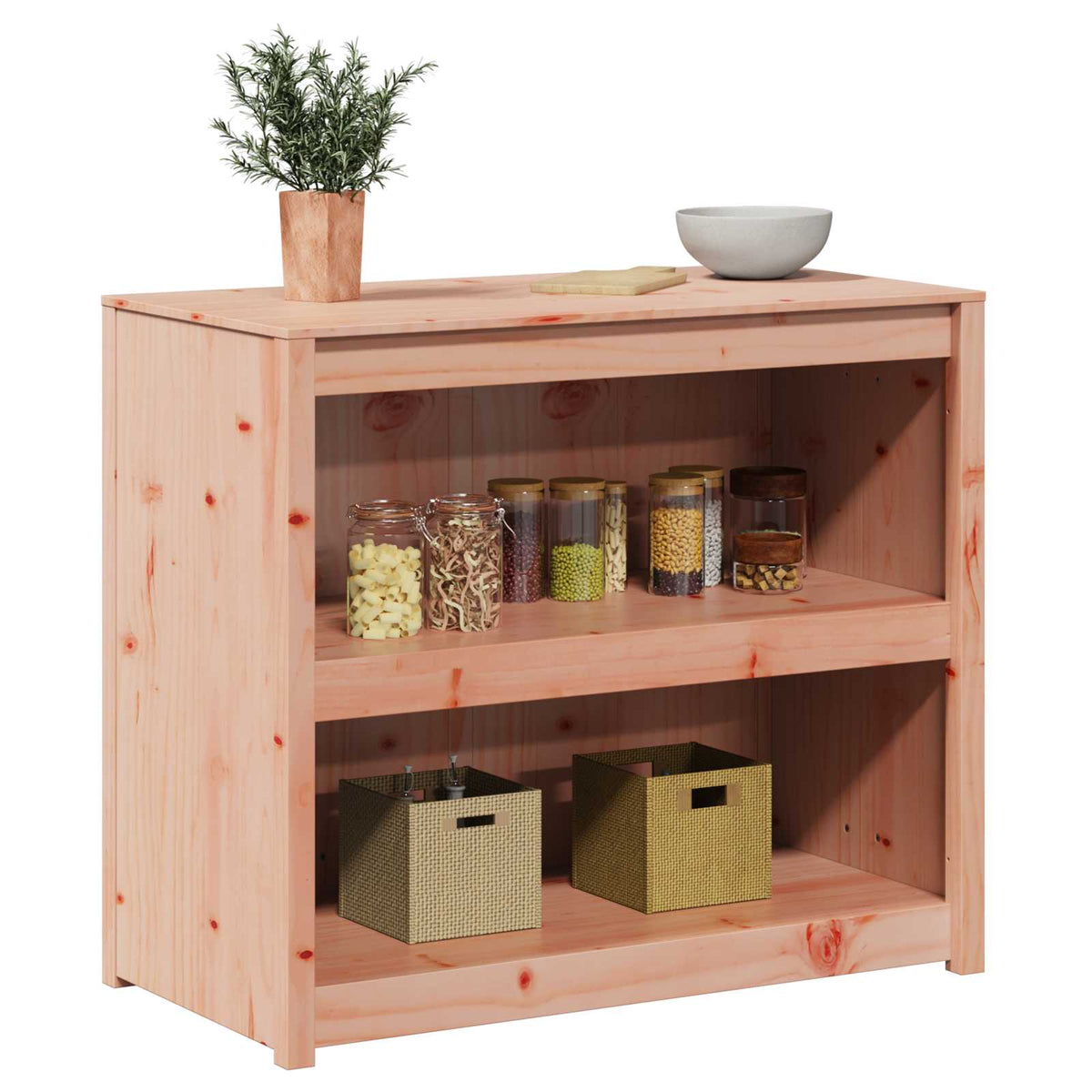 Kitchen Cabinets Cabinet Shelf Meppel Brown Oak 106 X 55 92 Cm Douglas wood 106