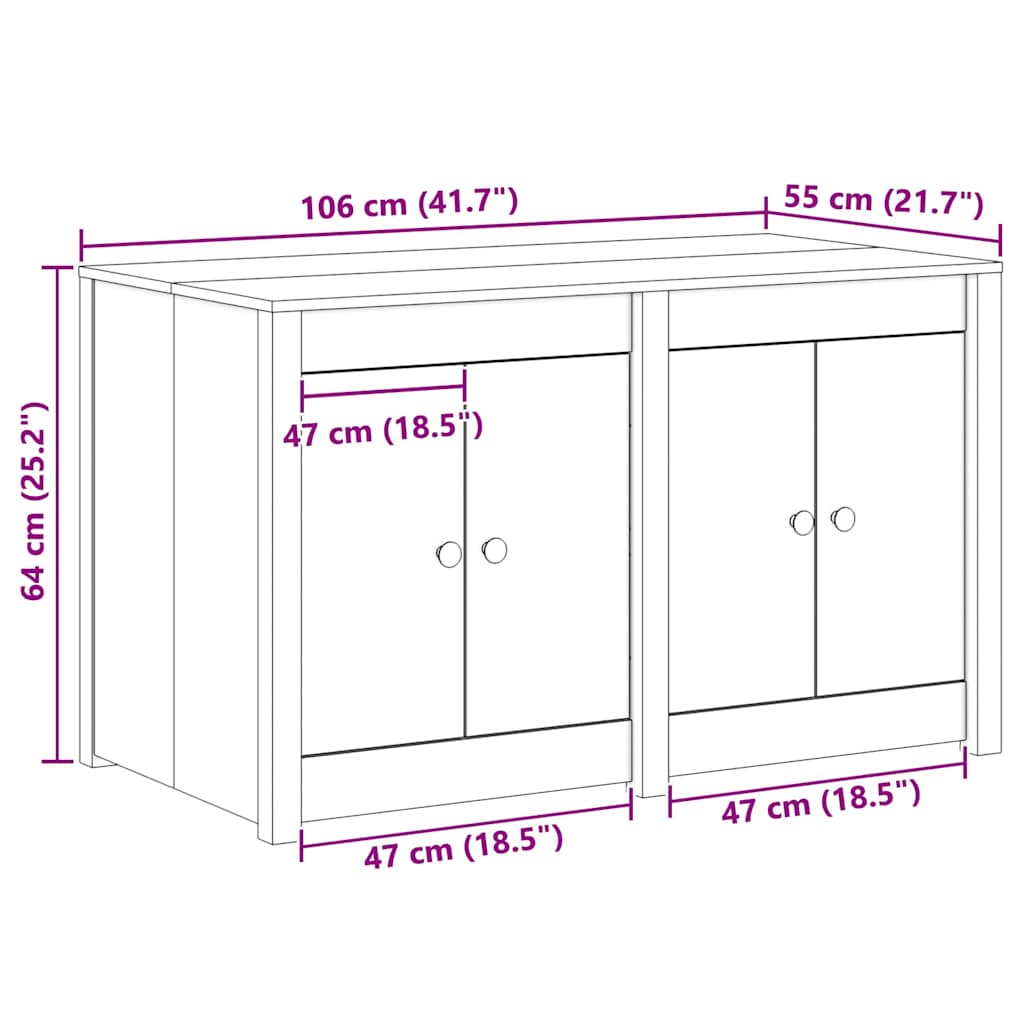 Kitchen Cabinets Cabinet Shelf Meppel Brown Oak 106 X 55 64 Cm Douglas Wood 106