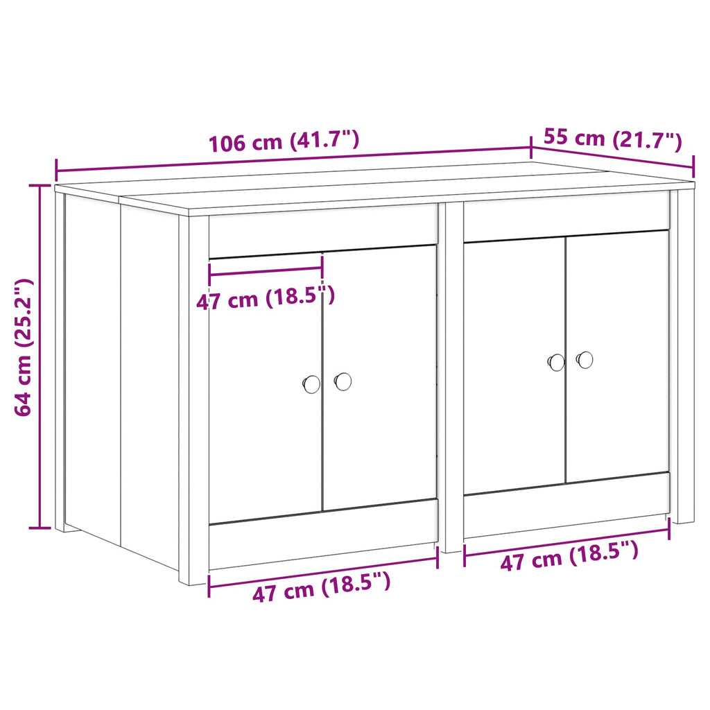 Kitchen Cabinets Cabinet Shelf Meppel Brown Oak 106 X 55 64 Cm Douglas Wood 106