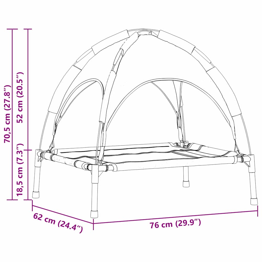 Dog Bed Folding Manual Steel