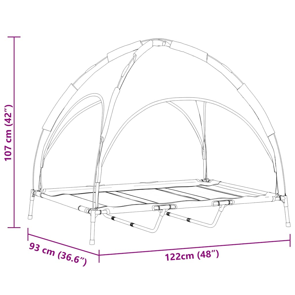 Dog Bed Folding Manual Steel