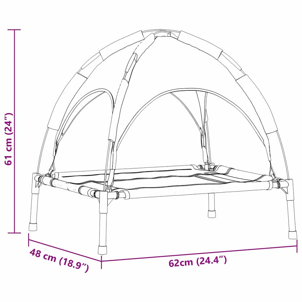 Dog Bed Folding Manual Steel