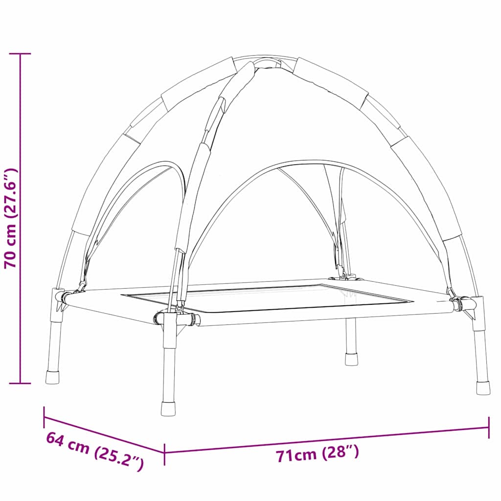 Dog Bed Folding Manual Steel