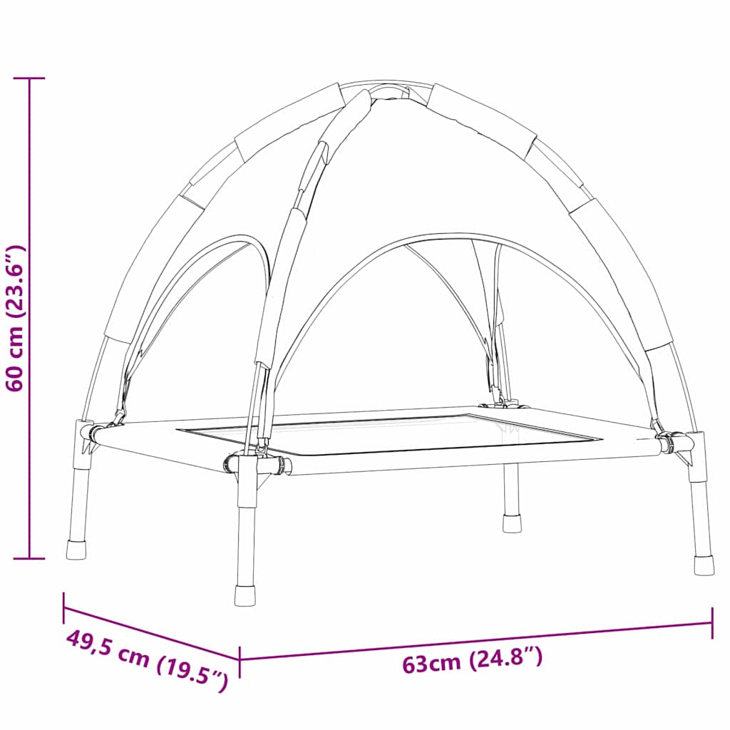 Dog Bed Folding Manual Steel
