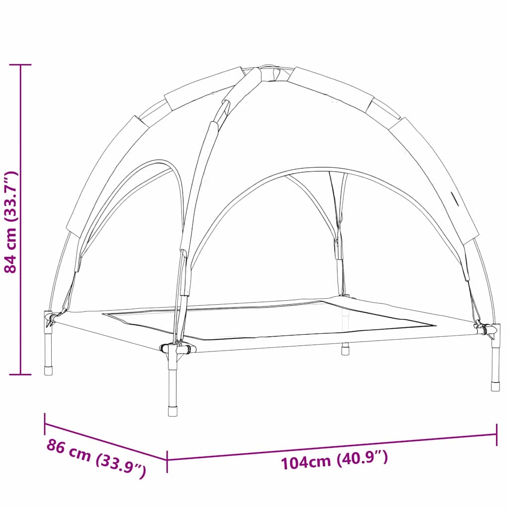 Dog Bed Folding Manual Steel