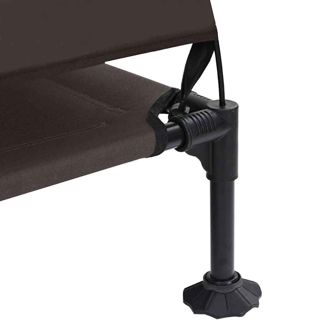 Raised Dog Bed Folding 127 X 81 X 108 Cm Fabric And Steel