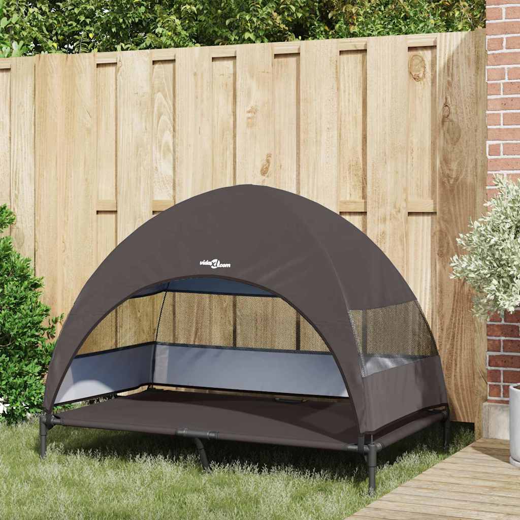 Raised Dog Bed Folding 127 X 81 X 108 Cm Fabric And Steel