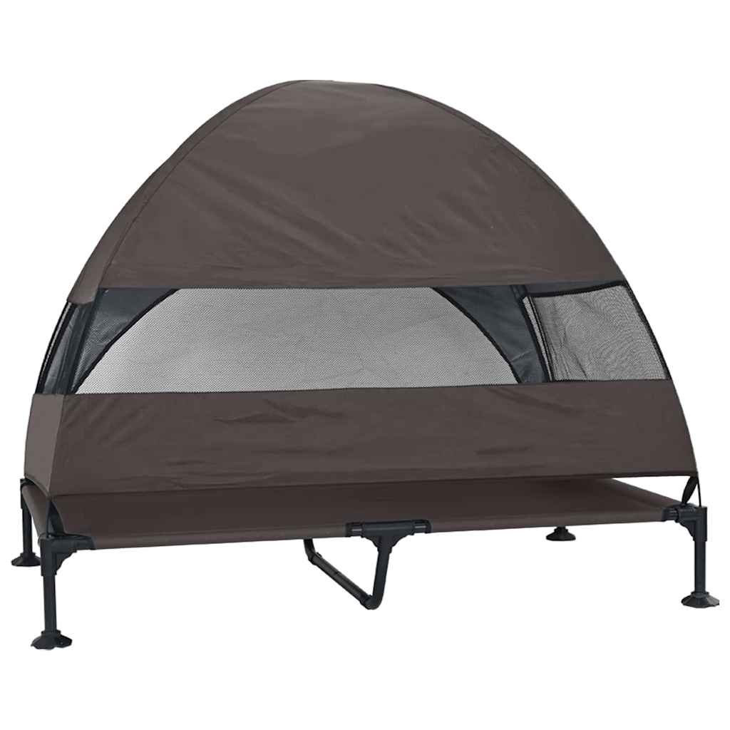 Raised Dog Bed Folding 127 X 81 X 108 Cm Fabric And Steel