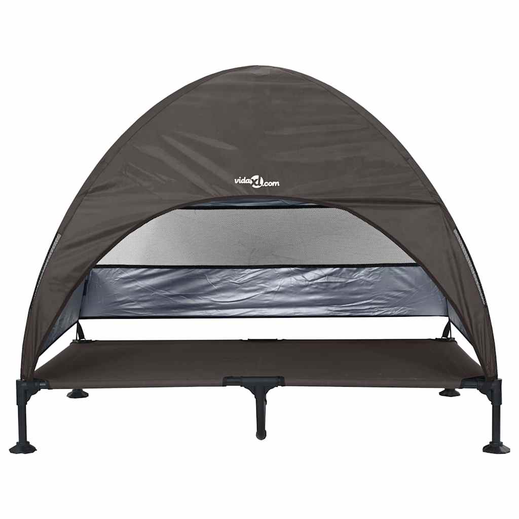 Raised Dog Bed Folding 127 X 81 X 108 Cm Fabric And Steel