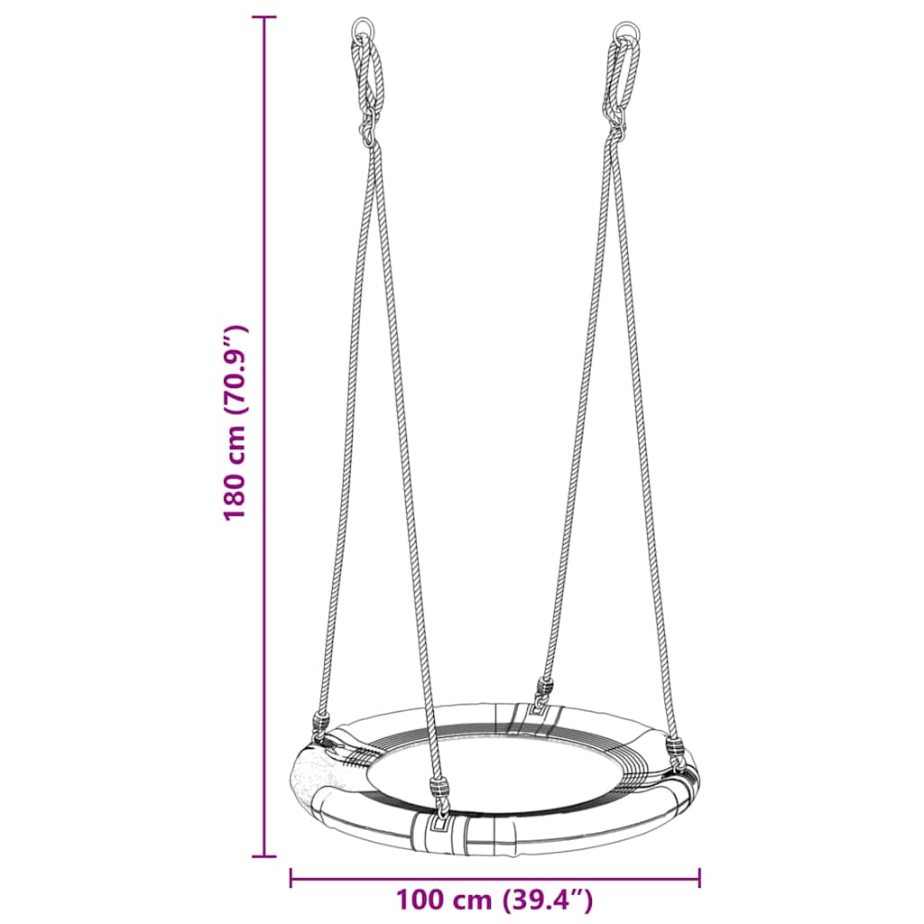 Nest Swing 100 X 100 X 180 Cm Plastic