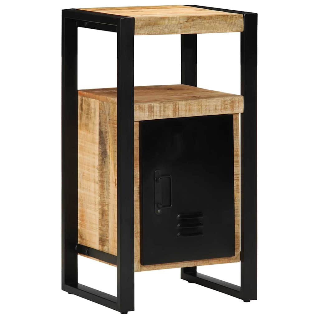Bathroom Furniture Set Drawer 3 Pcs Solid Reclaim Wood Multicolour and black Sol