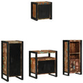Bathroom Furniture Set With Drawer 4 Pcs Solid Reclaim Wood