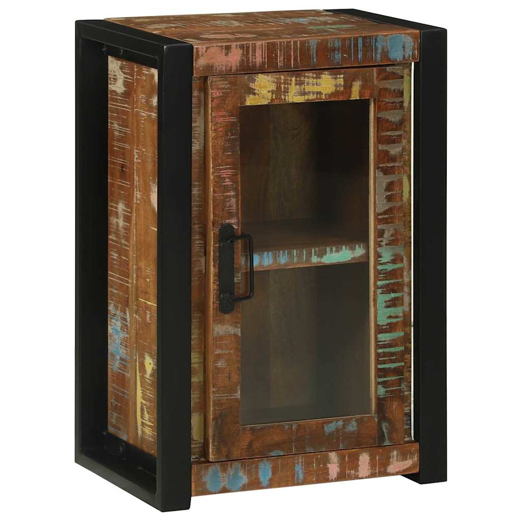 Bathroom Furniture Set 4 Pcs Multicolour Solid reclaimed wood LED 55 cm