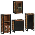 Bathroom Furniture Set 4 Pcs Multicolour Solid