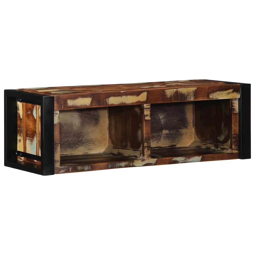 Tv Cabinet Multicolour 80X30X25 Cm Solid Wood Reclaimed