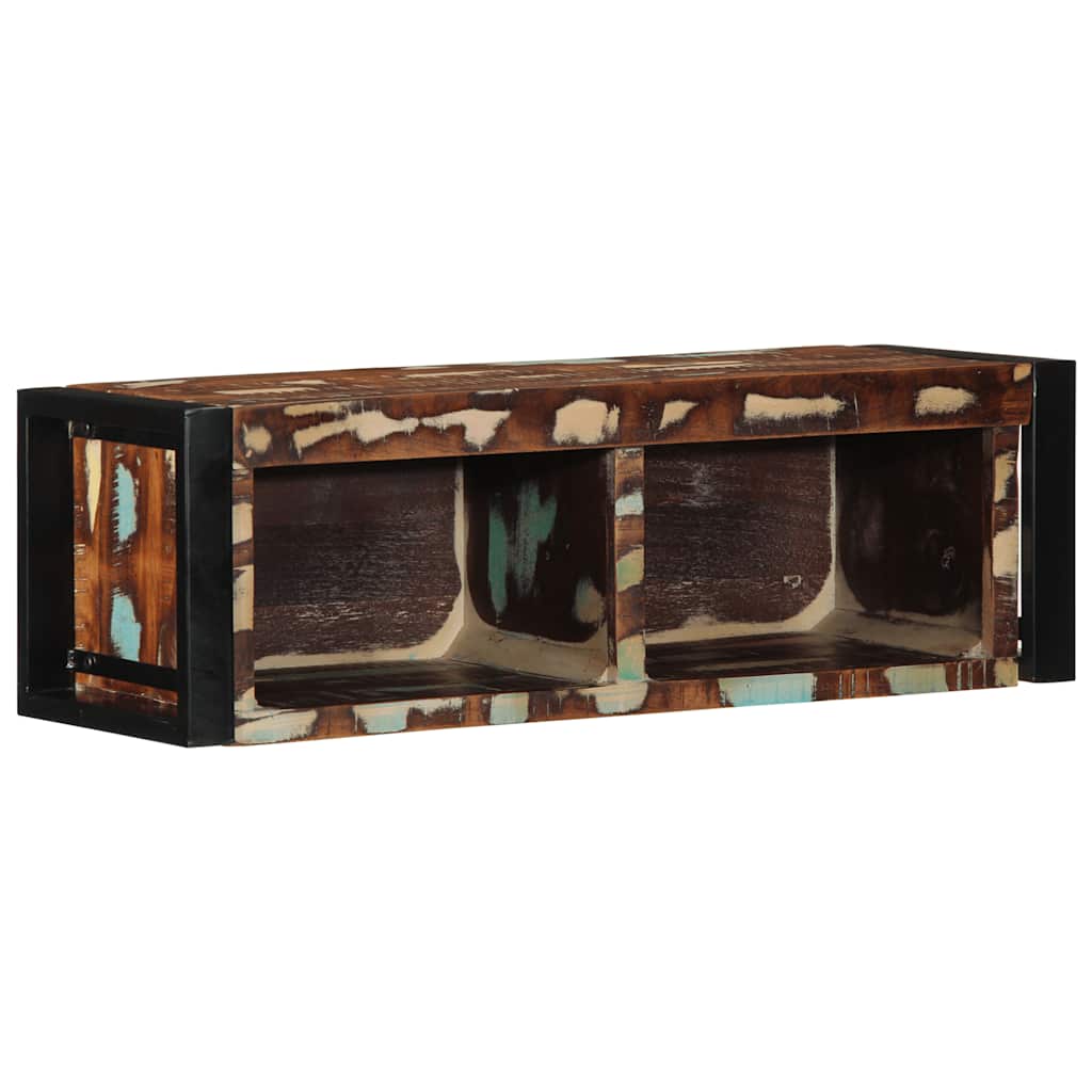 Tv Cabinet Multicolour 80X30X25 Cm Solid Wood Reclaimed