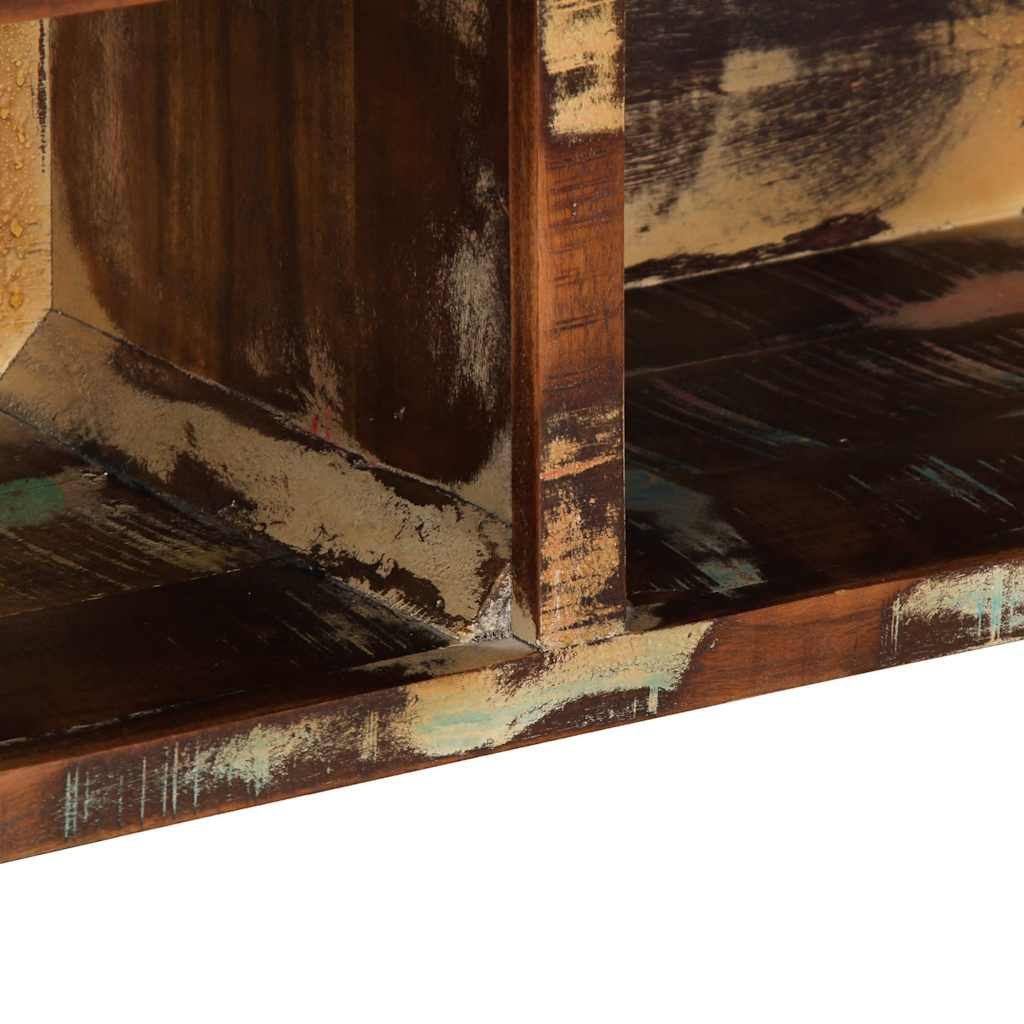 Tv Cabinet Multicolour 80X30X25 Cm Solid Wood Reclaimed