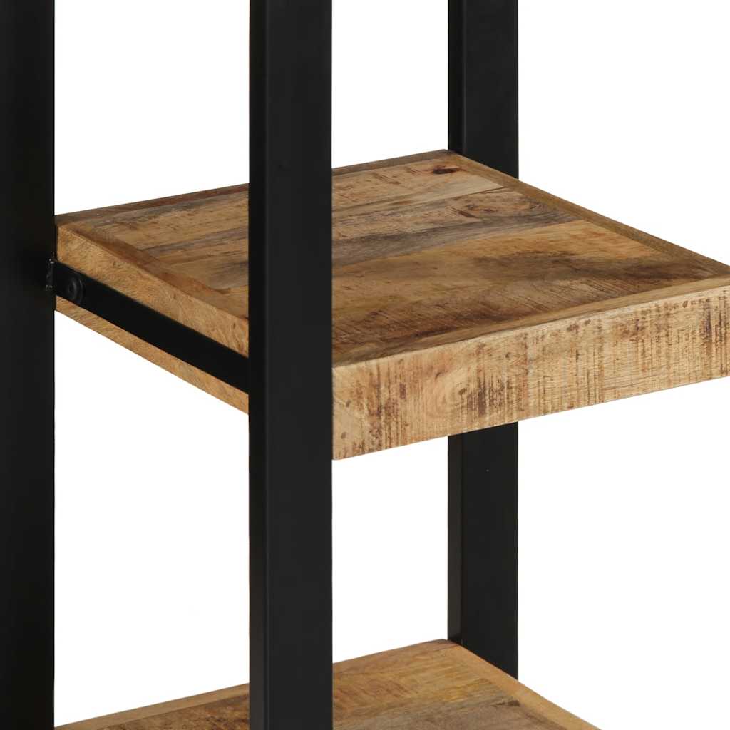 Wall Shelf Mango Wood Corner 100cm Solid Rough Display Storage Unit 35x35cm soli