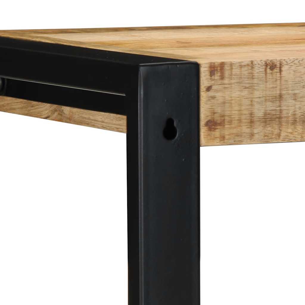 Wall Shelf Mango Wood Corner 100cm Solid Rough Display Storage Unit 35x35cm soli