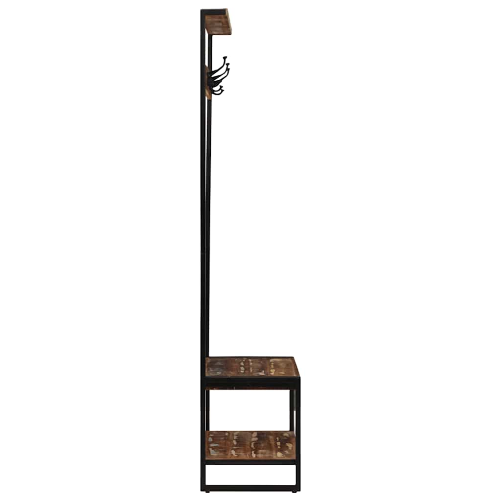 Clothes Rack 80X40X190 Cm Solid Rough Wood Mango - Model 4015961