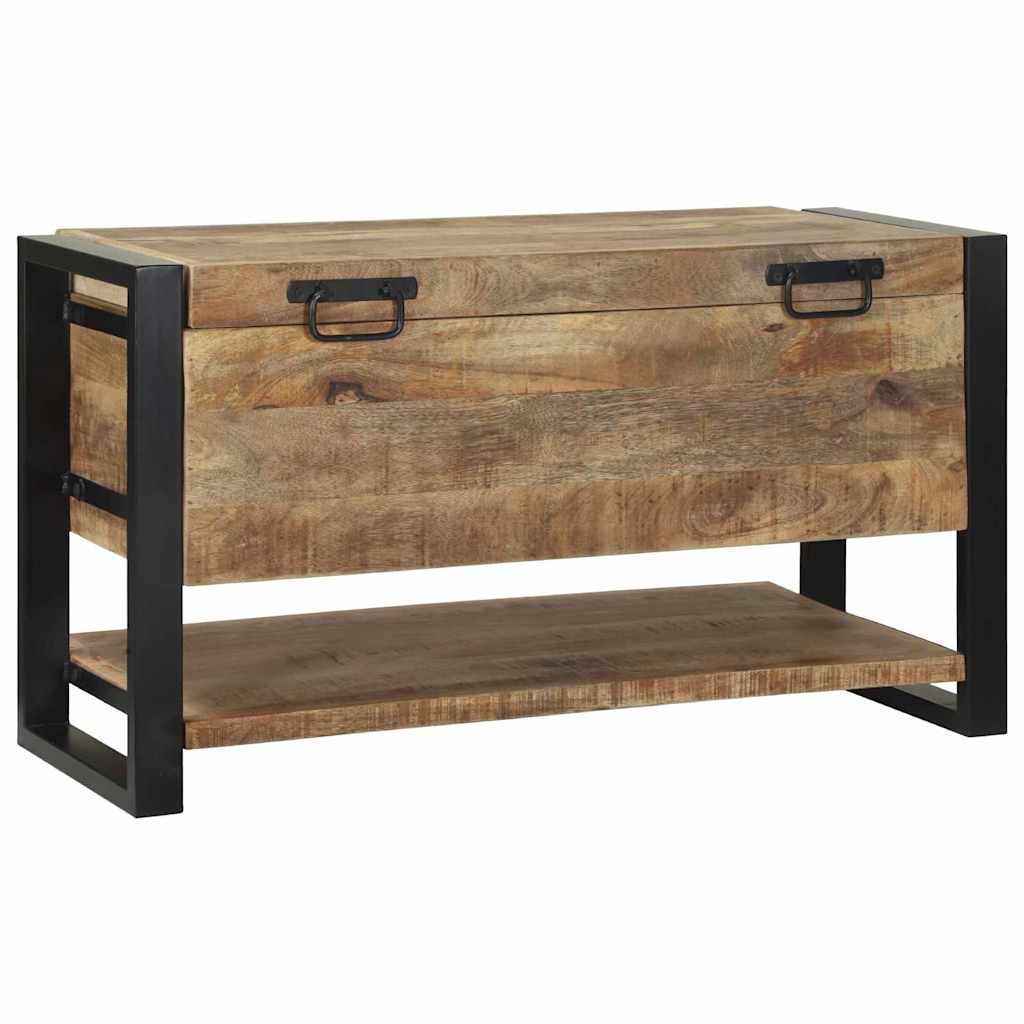 Storage Box Multicolour 80 X 35 X 45 Cm Solid Reclaim Wood