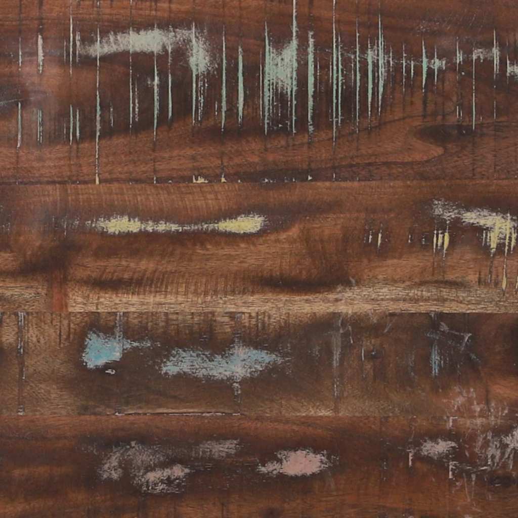 Storage Box Multicolour 80 X 35 X 45 Cm Solid Reclaim Wood