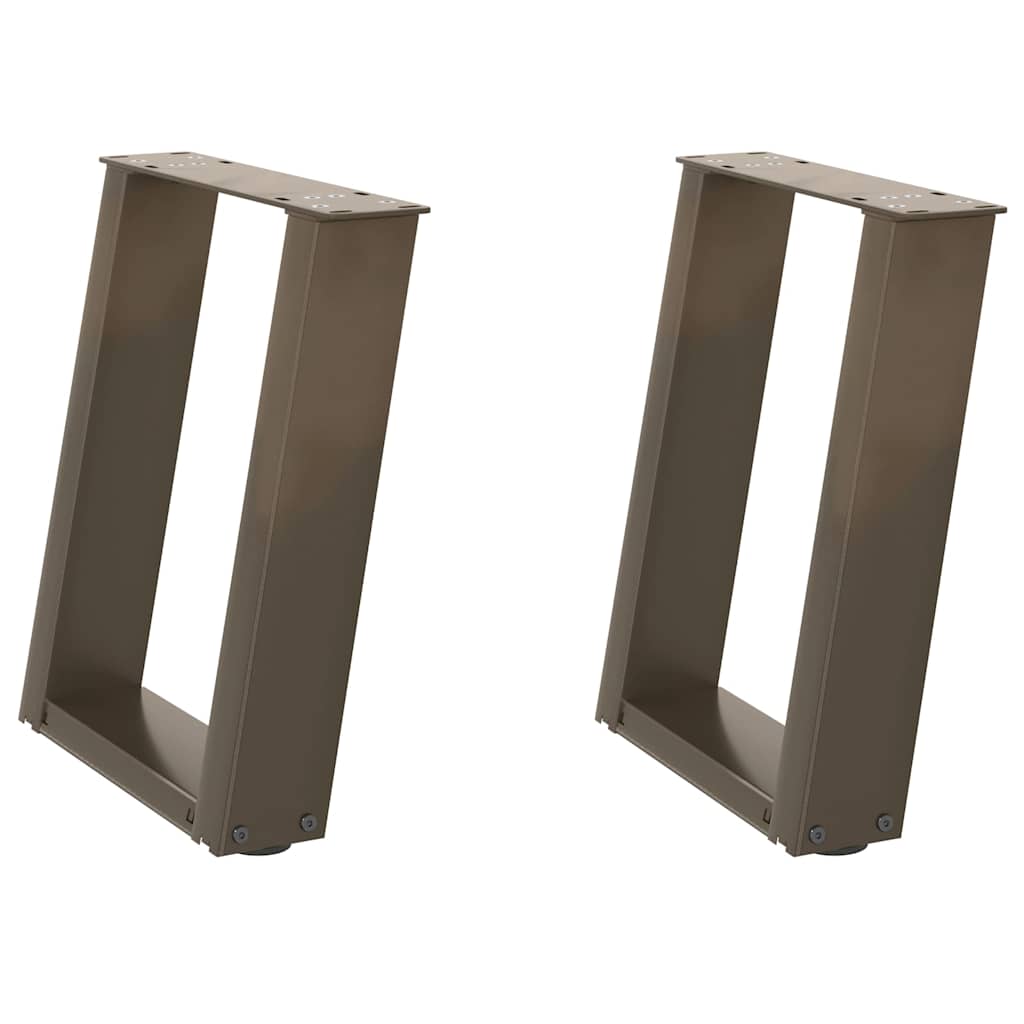 Coffee Table Legs U-Shaped 2 Pcs Steel Steel
