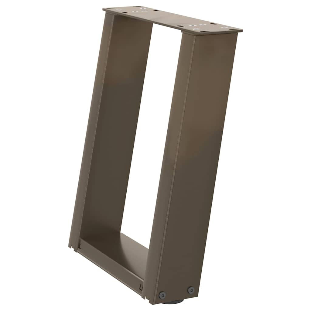 Coffee Table Legs U-Shaped 2 Pcs Steel Steel