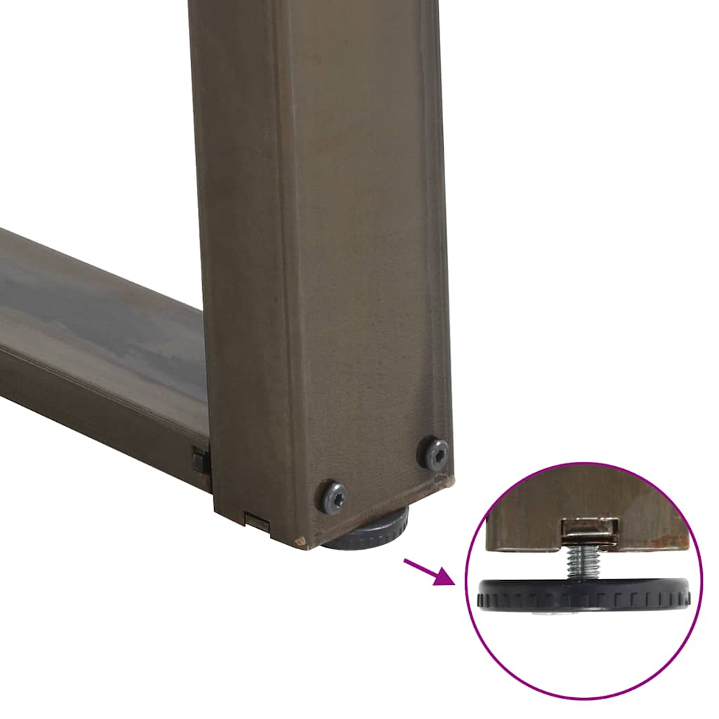 Coffee Table Legs U-Shaped 2 Pcs Steel Steel