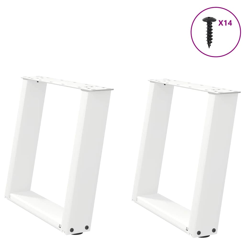 Coffee Table Legs U-Shaped 2 Pcs Steel Steel