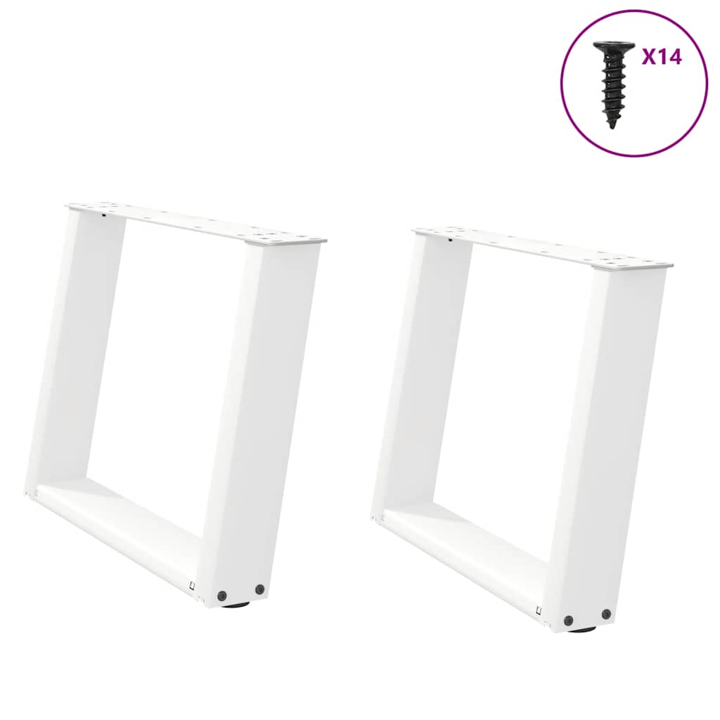 Coffee Table Legs U-Shaped 2 Pcs Steel Steel