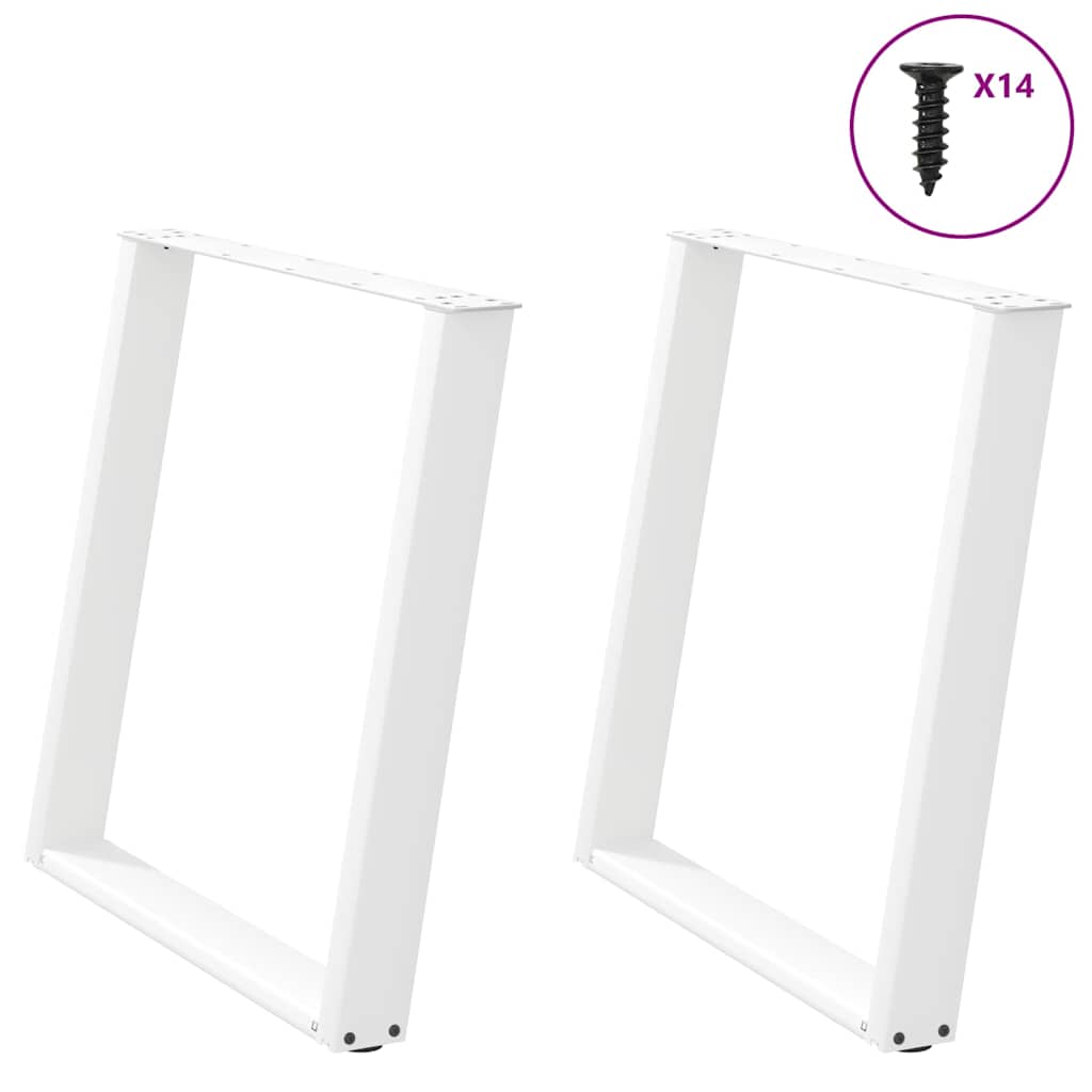 Coffee Table Legs U-Shaped 2 Pcs Steel Steel