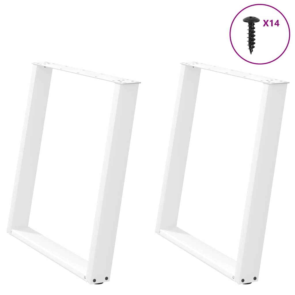 Coffee Table Legs U-Shaped 2 Pcs Steel Steel