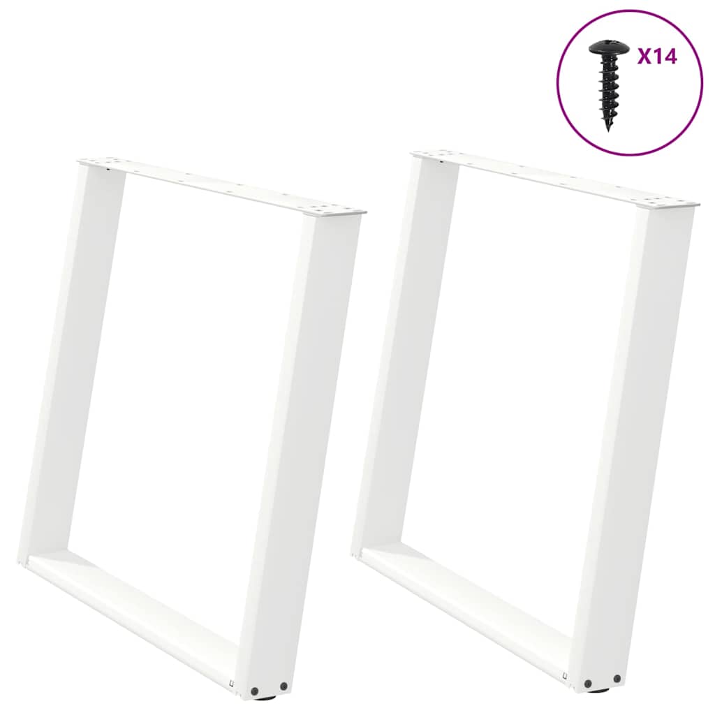 Coffee Table Legs U-Shaped 2 Pcs Steel Steel