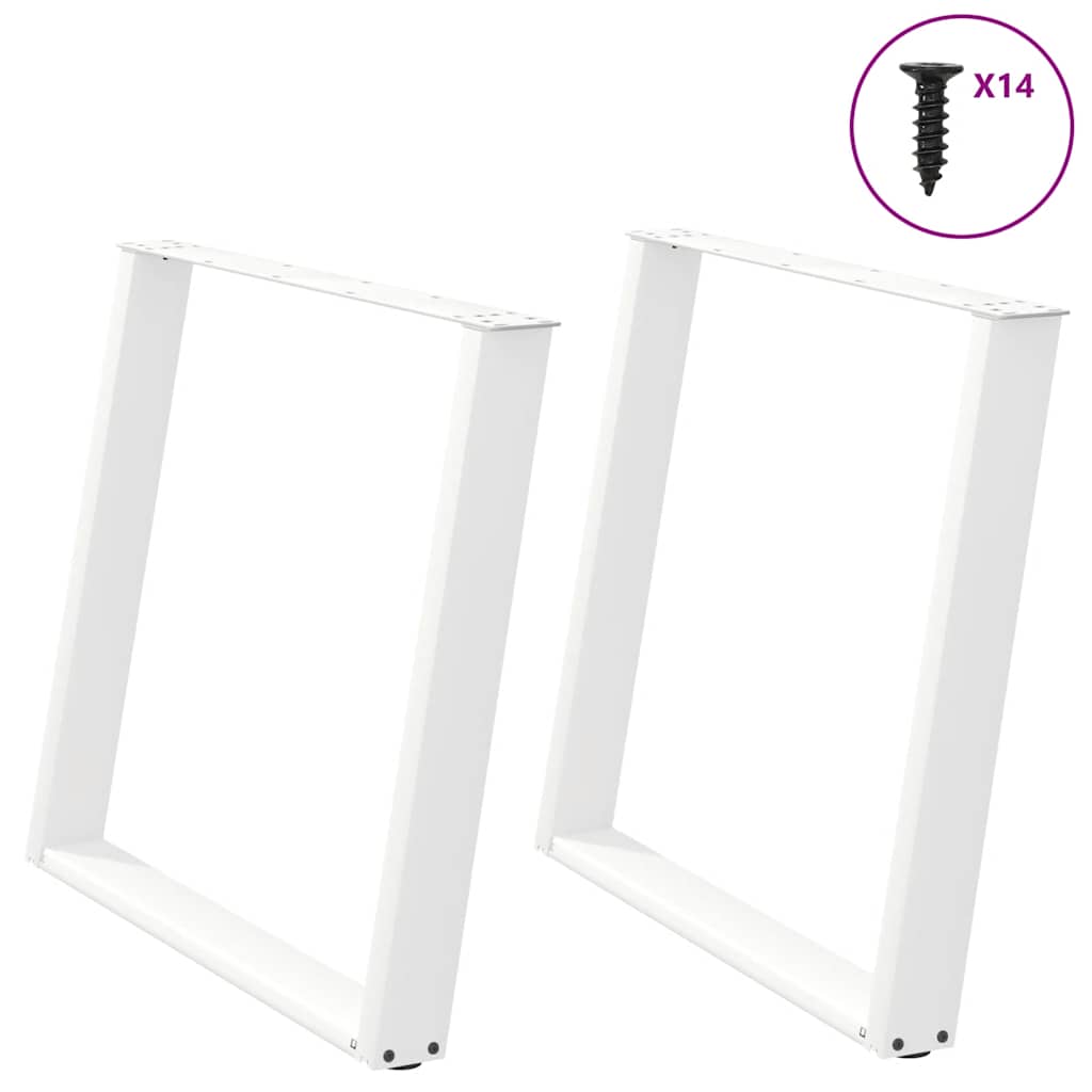 Coffee Table Legs U-Shaped 2 Pcs Steel Steel