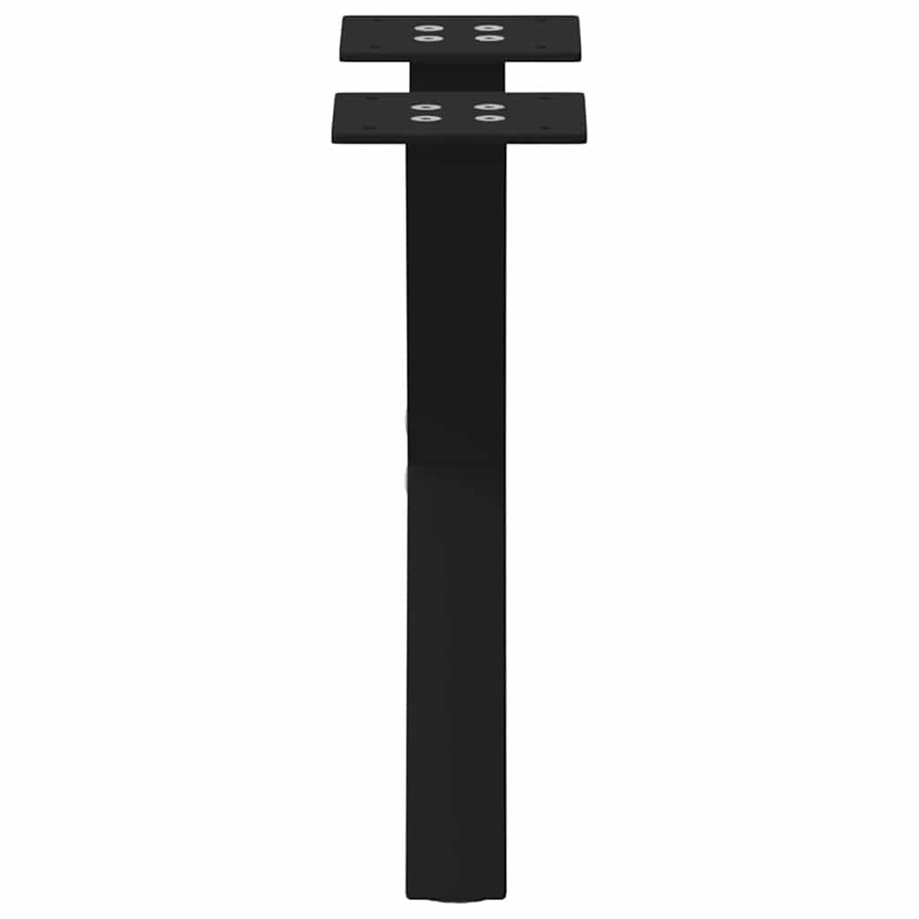 Table Legs Coffee X-Shaped 2 Pcs Steel 37X(30-31) Cm Black White Natural Black 3