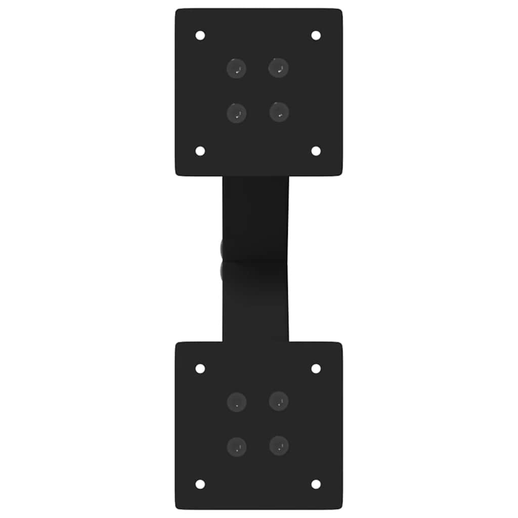 Table Legs Coffee X-Shaped 2 Pcs Steel 37X(30-31) Cm Black White Natural Black 3