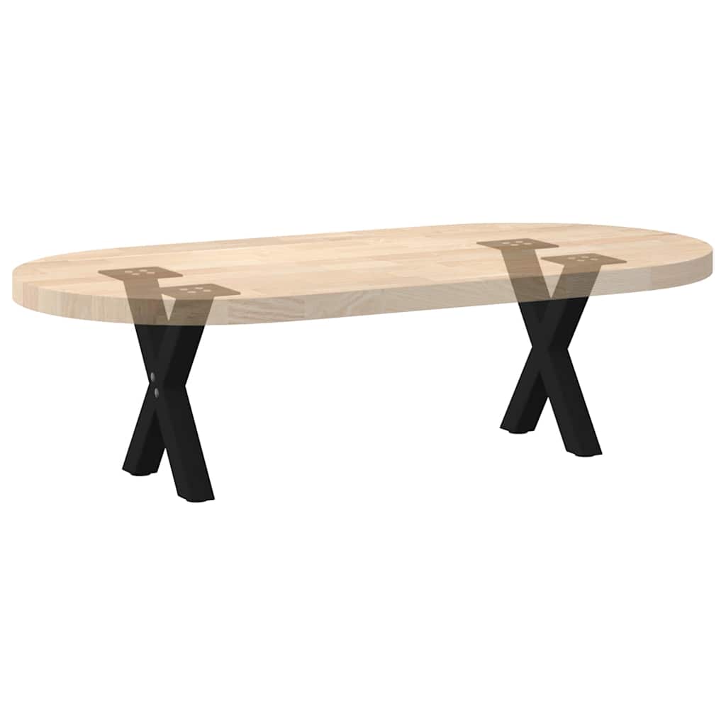 Table Legs Coffee X-Shaped 2 Pcs Steel 37X(30-31) Cm Black White Natural Black 3