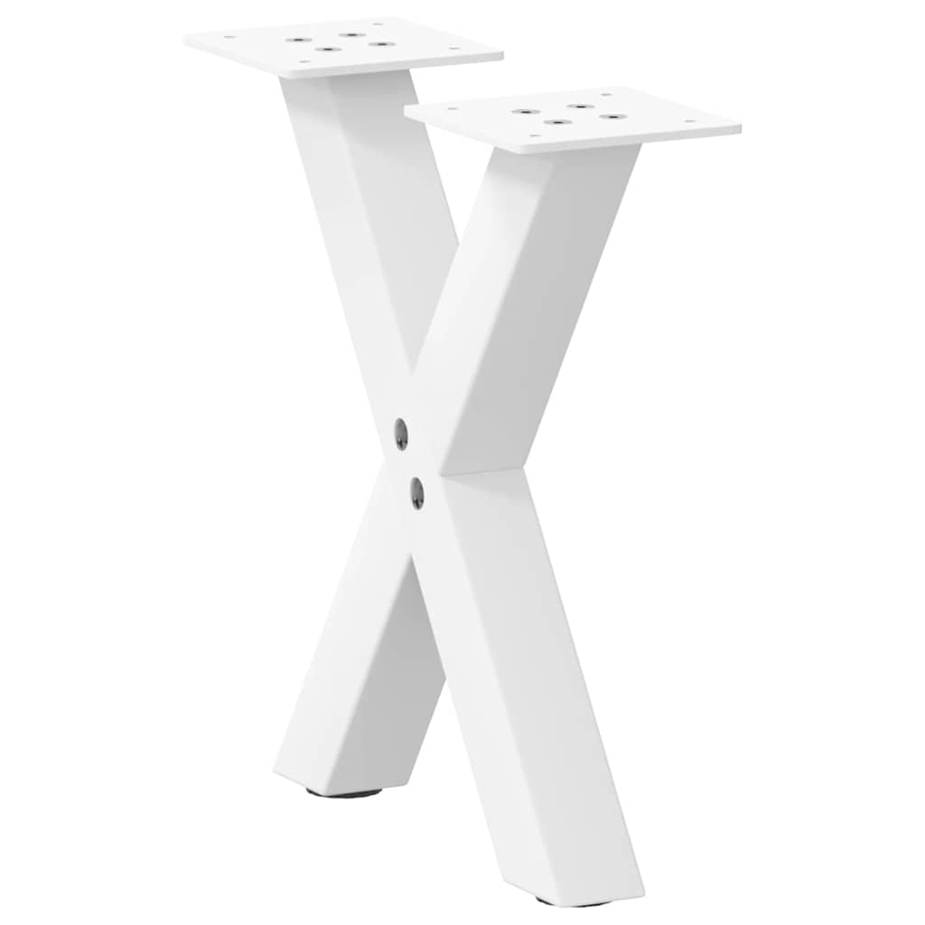 Coffee Table Legs X-Shaped 2 Pcs Steel 37X(30-31) Cm Steel